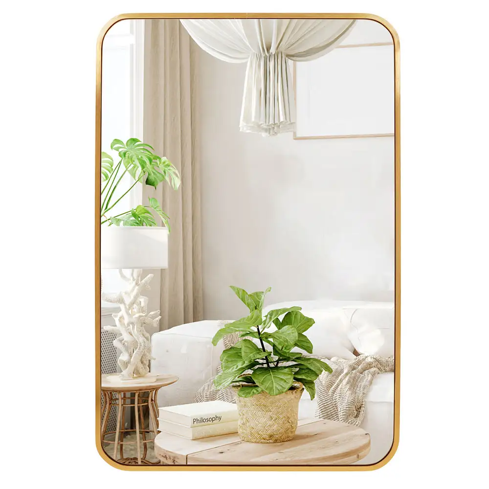 20x30 Inch Gold Rectangle Mirror