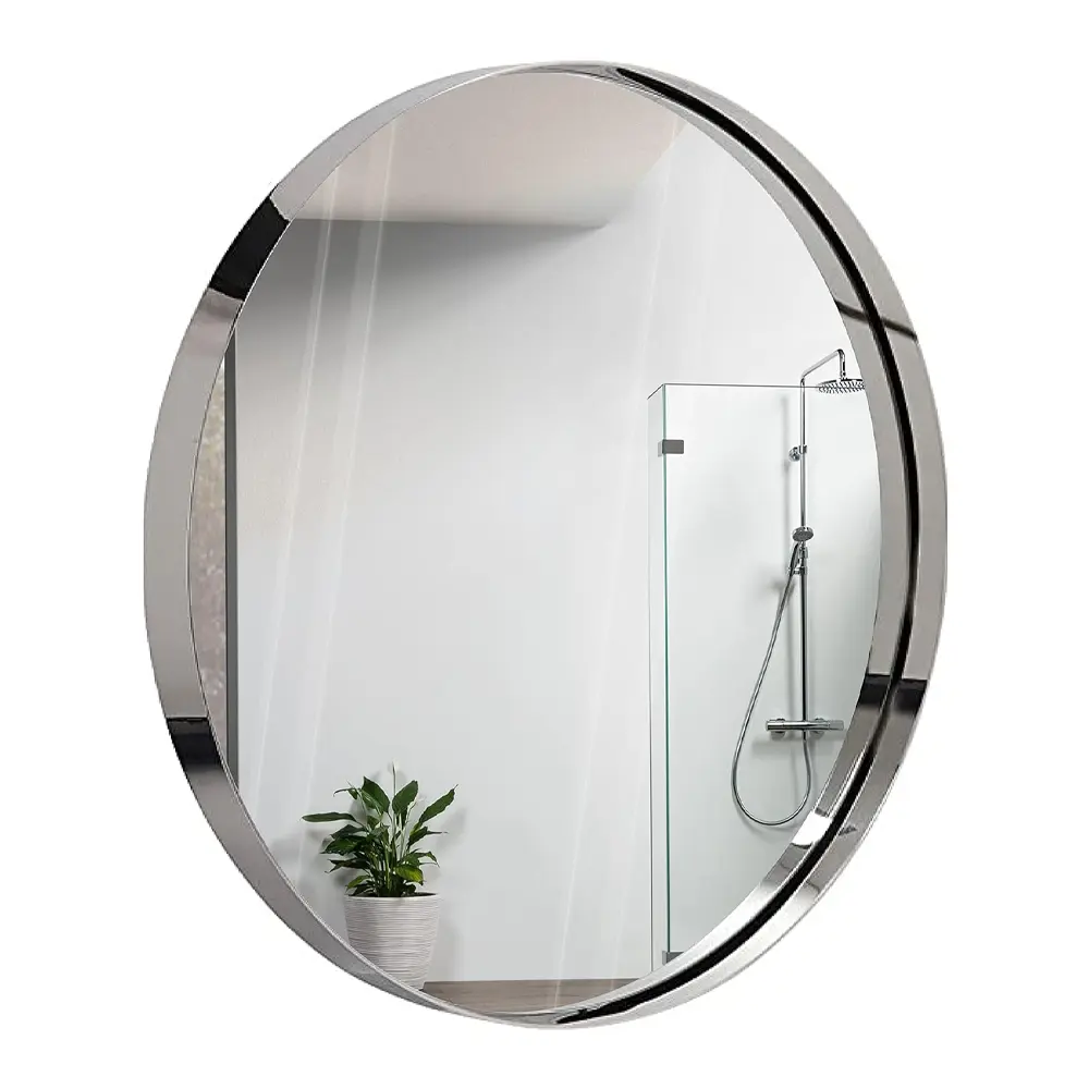 24 Inch Silver Round Mirror