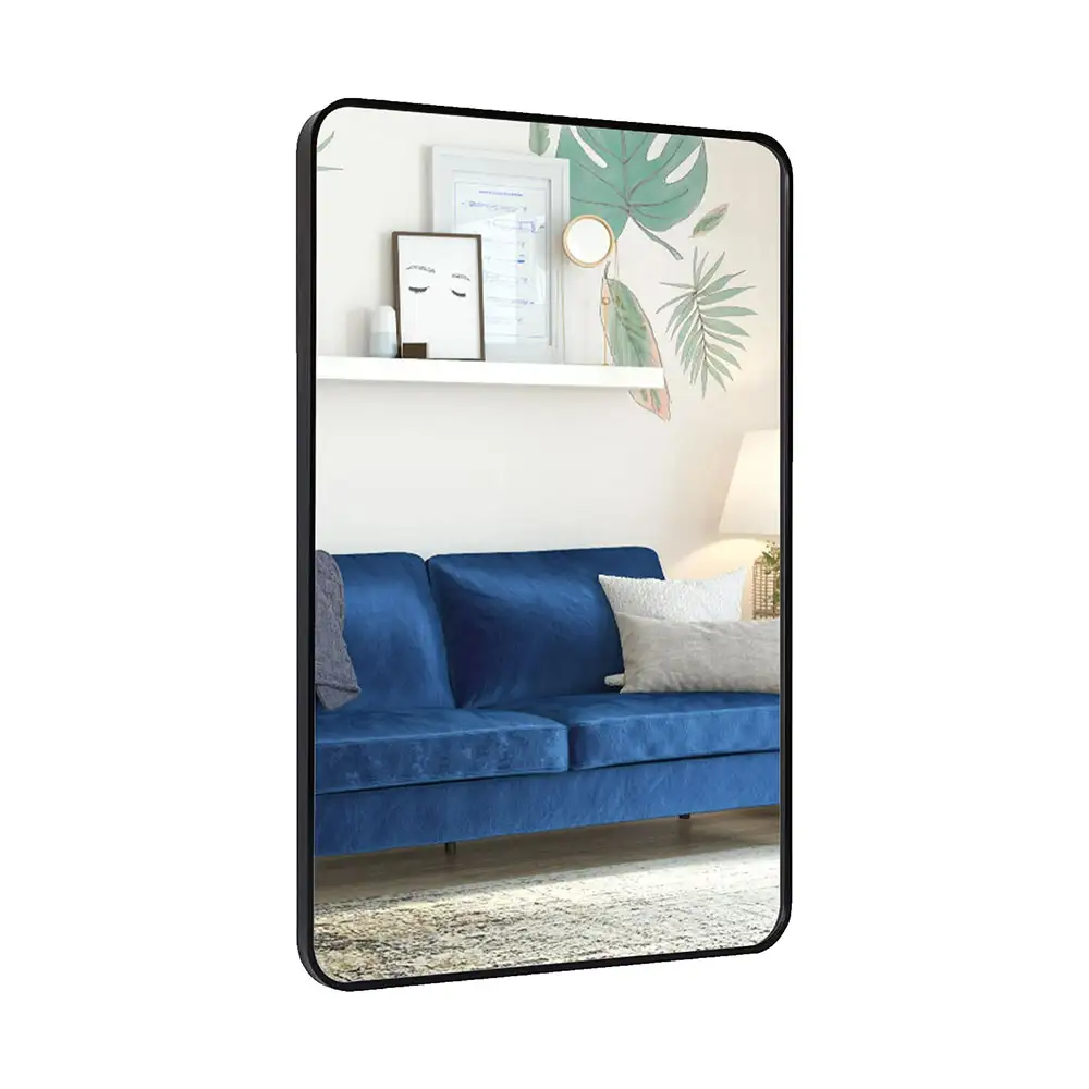 24x36 Inch Black Rectangle Mirror