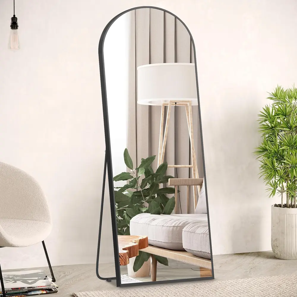 65＂x22＂ Full Length Mirror, Black