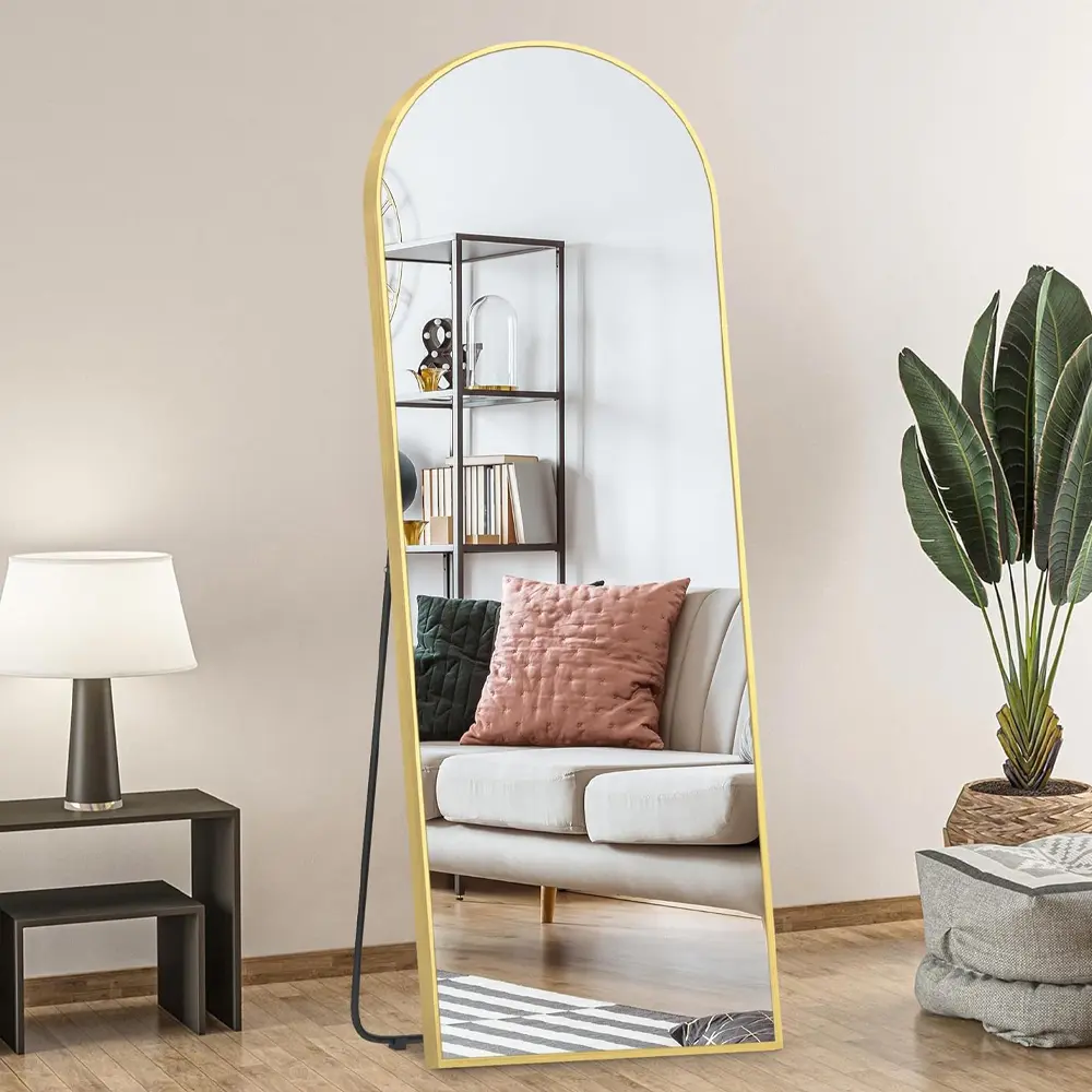 65＂x22＂ Full Length Mirror, Gold