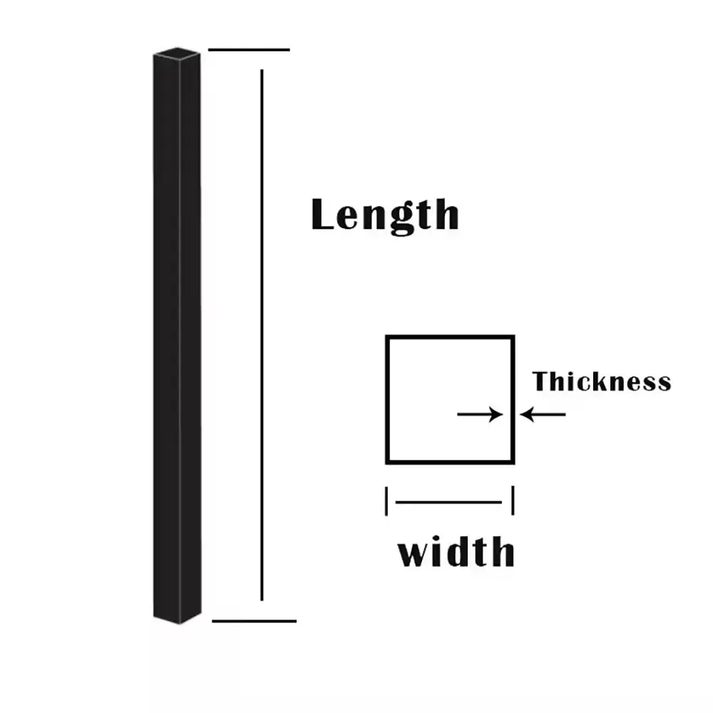 Aluminum Metal Fence Post Profile for Garden and Deck
