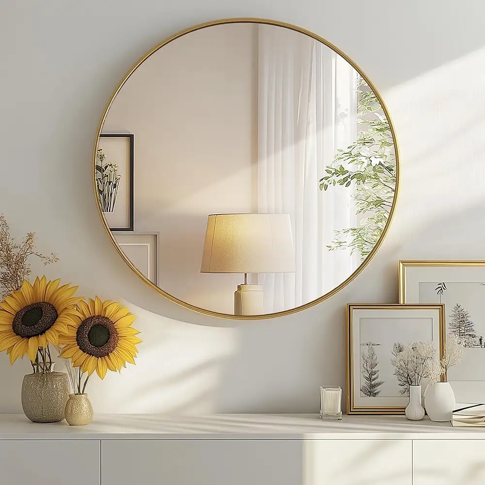 Circle Mirror Gold