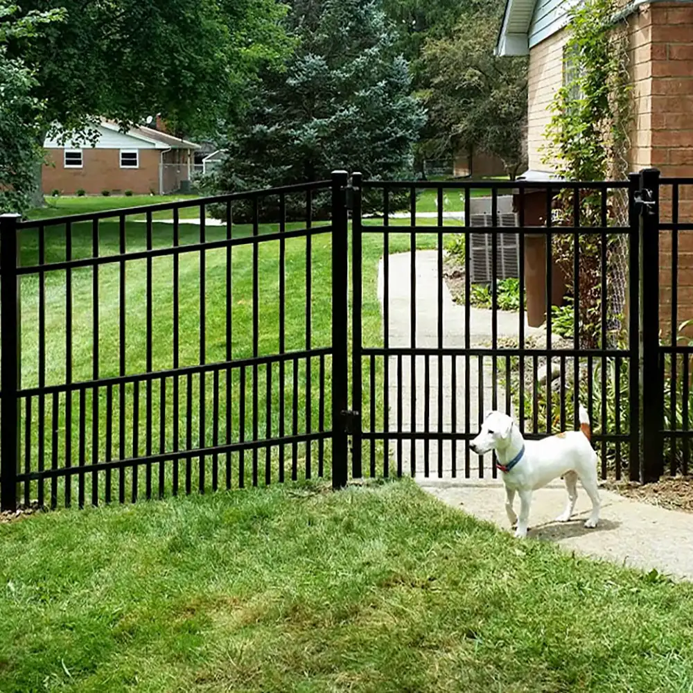 Flat Top Puppy Picket Aluminum Fence