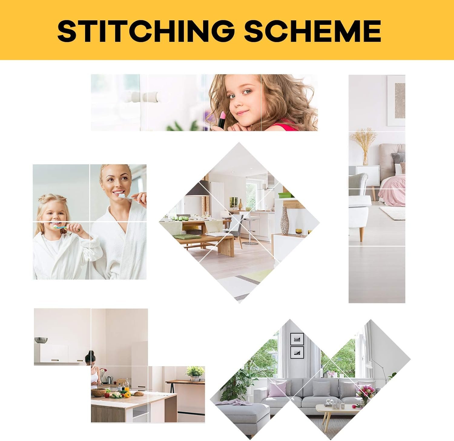 Frameless Mirrors for Wall