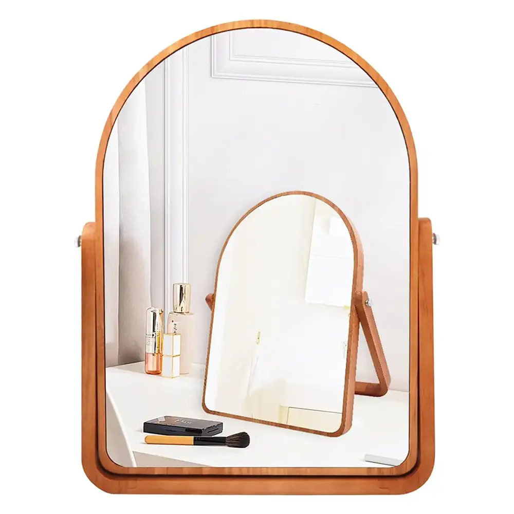 Free Standing Mirror Tabletop, Table Desk Vanity Mirrors for Girl