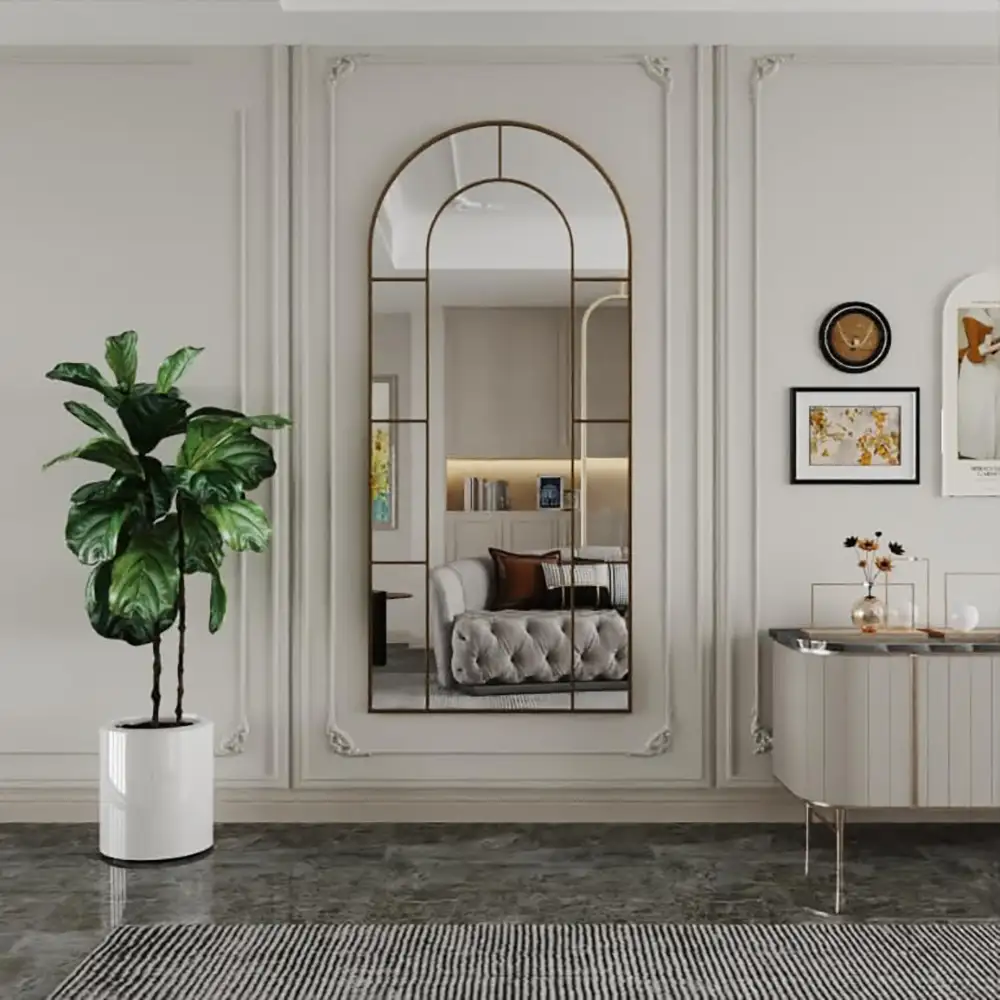 Full Body Mirror, Full Body Mirror with Stand, Hanging or Leaning for Wall