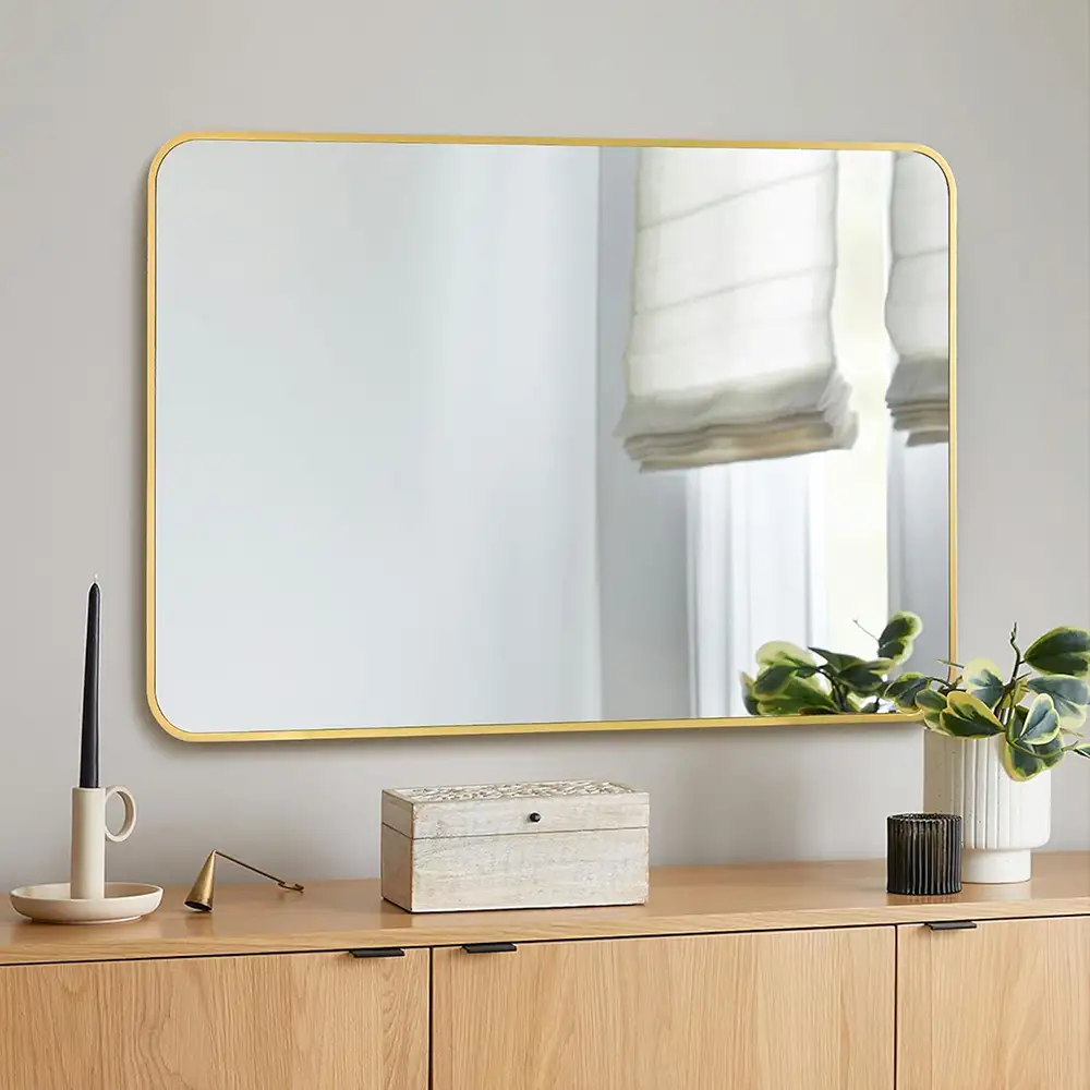 Gold Rectangle Mirror