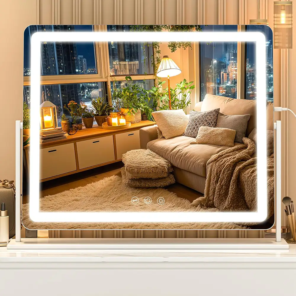 Horizontal Mirror with Lights