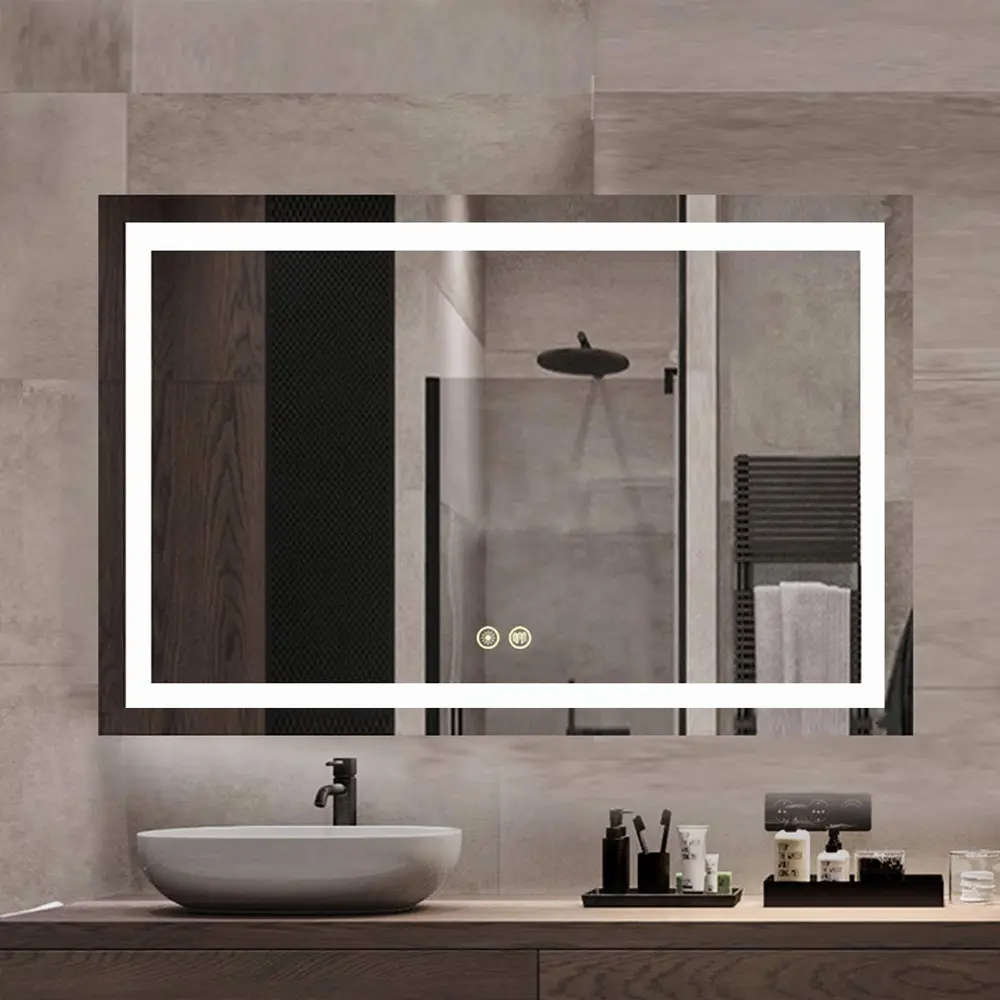 Lighted Vanity Bathroom Wall Mirror