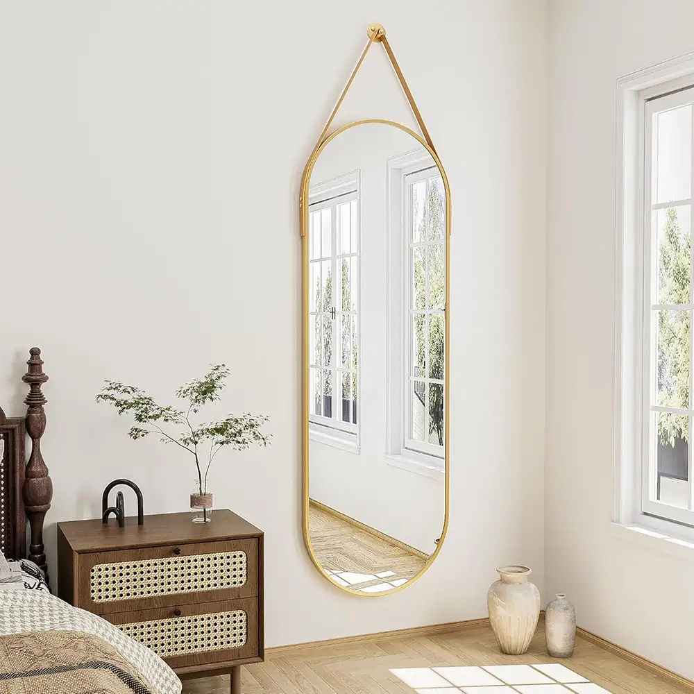 Long Oval Mirror, Oval Full Length Wall Mirror