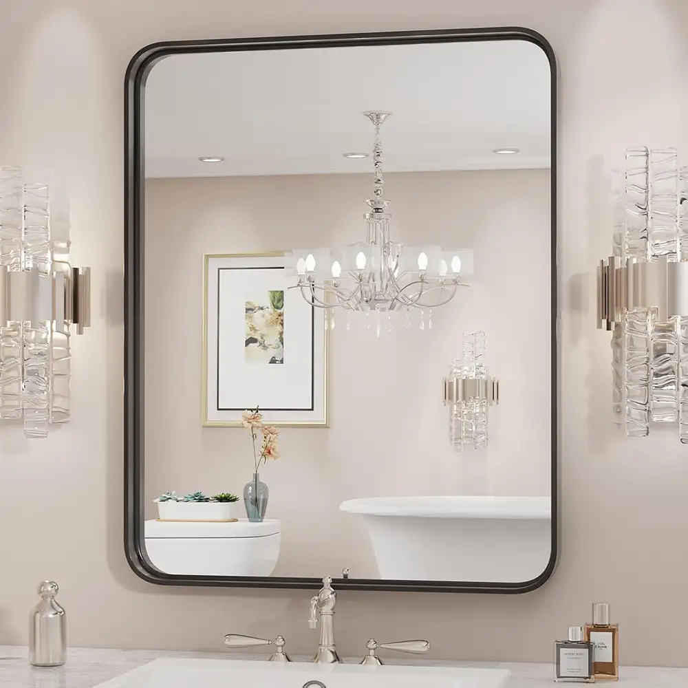 Tempered Glass Bathroom Mirror