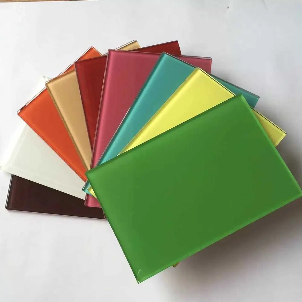 3mm 3.5mm 4mm 5mm Lacquered Glass, Colorfull Painted Lacquered Float Glass Panel for Home Decor
