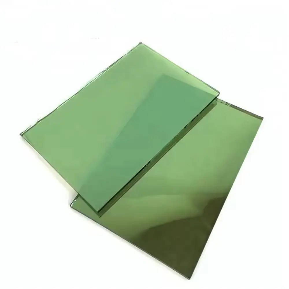 Dark Green Reflective Glass Panel