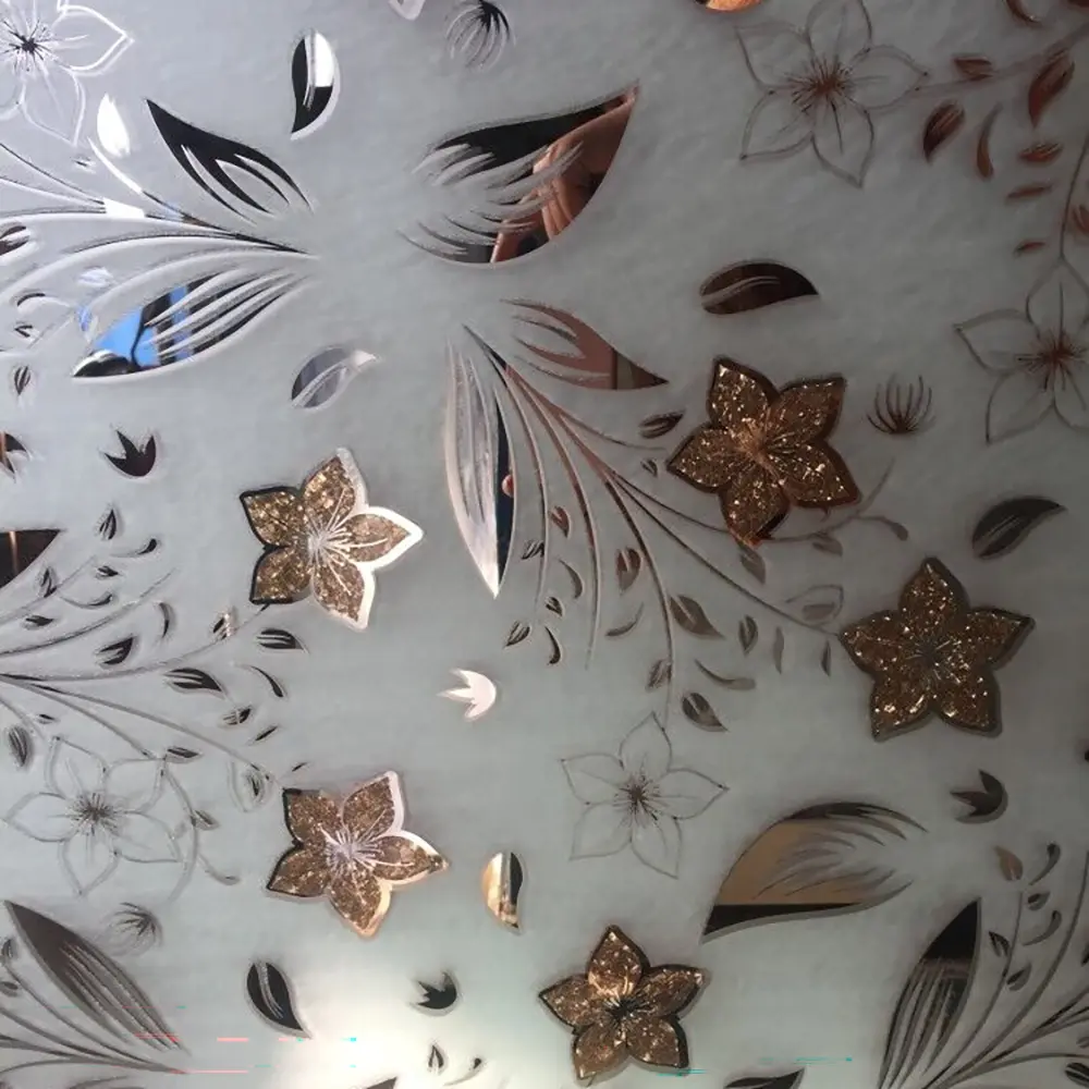 Embossed Pattern Glass Panel