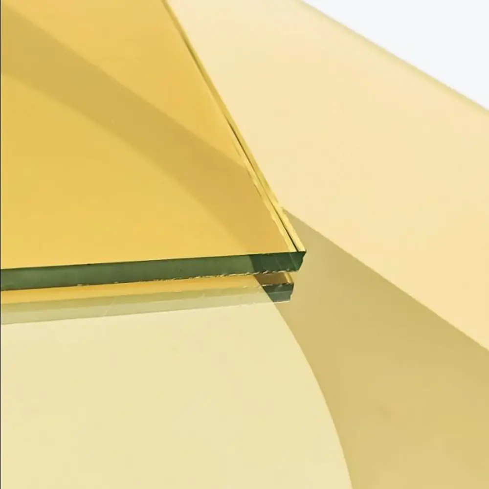 Gold Tinted Glass Panel