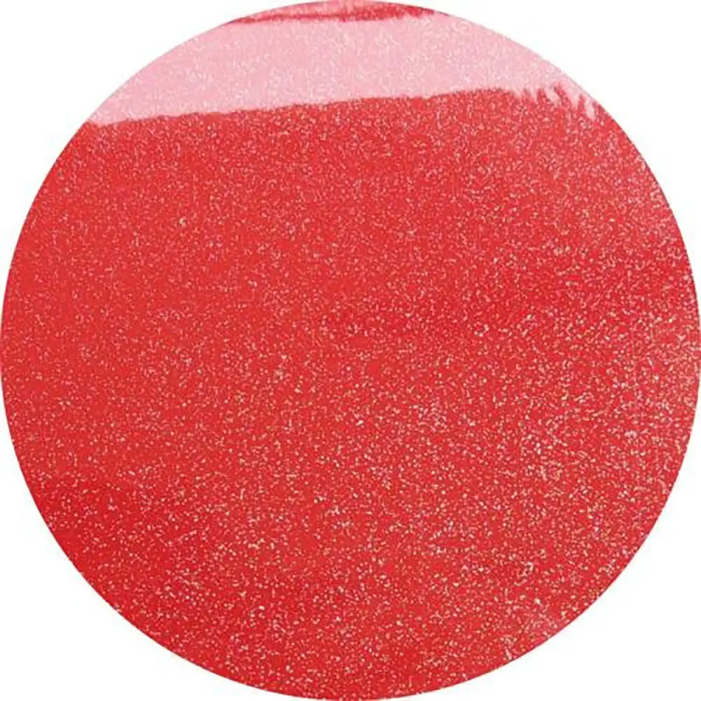 Red Painted Glass With Shinning Powder